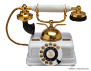 Vintage phone; Actual size=180 pixels wide